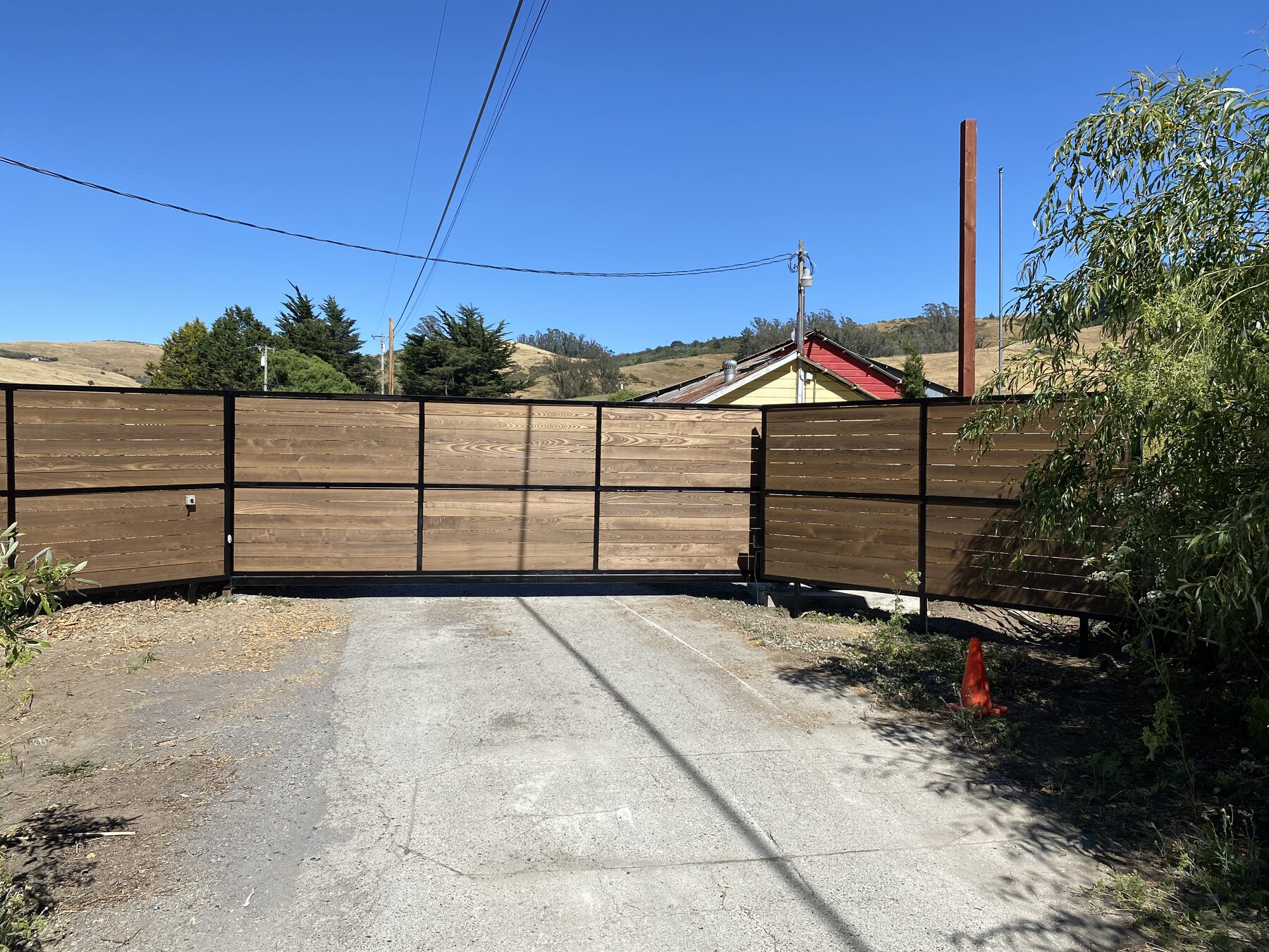 Horizontal Slat Ranch Gate
